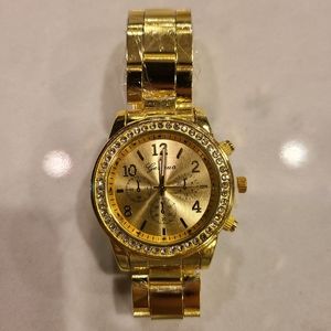 Geneva Womens Gold Bracelet Watch